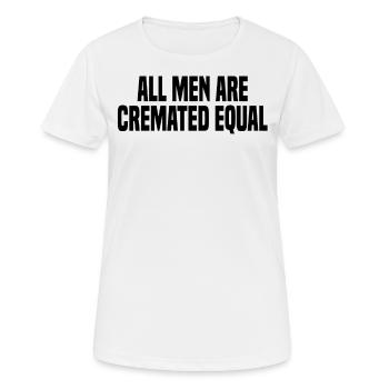 Bestatter Bestattung Einäscherung - Frauen T-Shirt atmungsaktiv - Weiß - Vorne - AI Model Female 172 dark (172cm)