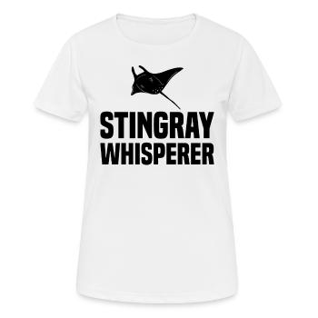 Stachelrochen Mantarochen Ozean - Frauen T-Shirt atmungsaktiv - Weiß - Vorne - AI Model Female 172 dark (172cm)