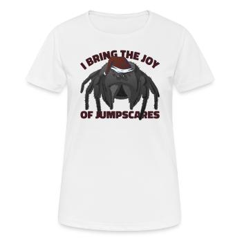 Tarentule Arachnide de compagnie - T-shirt respirant Femme - blanc - Devant - AI Model Female 172 dark (172cm)