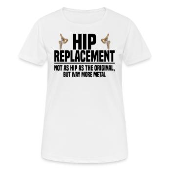 Hip surgery Joint surgery - Women's Breathable T-Shirt - white - Front - AI Model Female 172 dark (172cm)