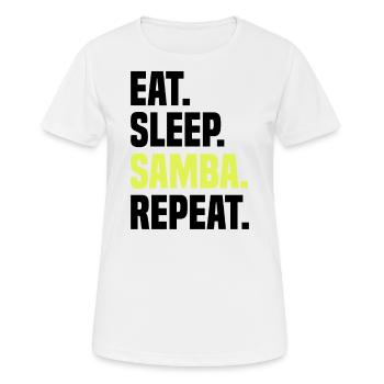 Samba Dancing Dancing Music Practicing Latin - Women's Breathable T-Shirt - white - Front - AI Model Female 172 dark (172cm)