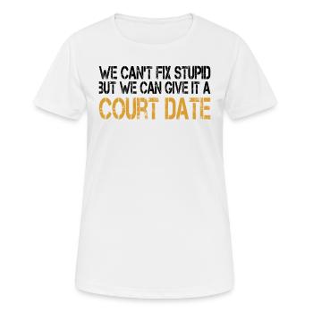 Sheriff Law Enforcement - Women's Breathable T-Shirt - white - Front - AI Model Female 172 dark (172cm)