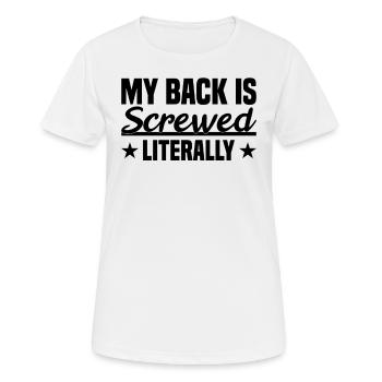 Restauration de l' - T-shirt respirant Femme - blanc - Devant - AI Model Female 172 dark (172cm)