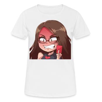 Rote Karte!!! - Frauen T-Shirt atmungsaktiv - Weiß - Vorne - AI Model Female 172 dark (172cm)