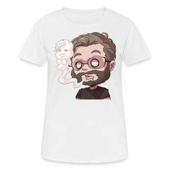 KO Manny - Frauen T-Shirt atmungsaktiv - Weiß - Vorne - AI Model Female 172 dark (172cm)