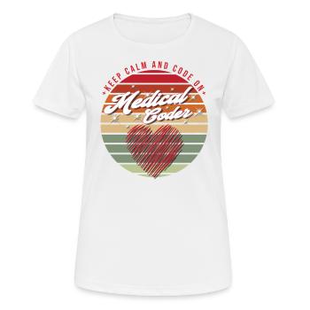 Medical Assistant - Medical Coder - Women's Breathable T-Shirt - white - Front - AI Model Female 172 dark (172cm)