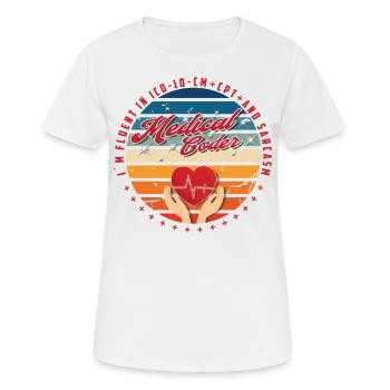 Medical Assistant - Medical Coder - Women's Breathable T-Shirt - white - Front - AI Model Female 172 dark (172cm)