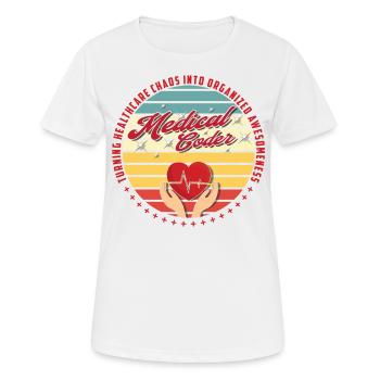 Medical Assistant - Medical Coder - Women's Breathable T-Shirt - white - Front - AI Model Female 172 dark (172cm)