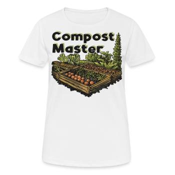 Permakultur Lebensmittel Compost - Frauen T-Shirt atmungsaktiv - Weiß - Vorne - AI Model Female 172 dark (172cm)
