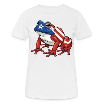 Coqui Frosch Symbol Taino Boricua Puerto - Frauen T-Shirt atmungsaktiv - Weiß - Vorne - AI Model Female 172 dark (172cm)