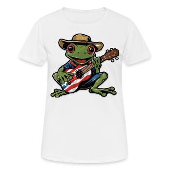 Coqui Frosch Symbol Taino Boricua Puerto - Frauen T-Shirt atmungsaktiv - Weiß - Vorne - AI Model Female 172 dark (172cm)