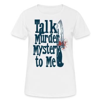 Murder Mystery Dinner joue la victime - T-shirt respirant Femme - blanc - Devant - AI Model Female 172 dark (172cm)