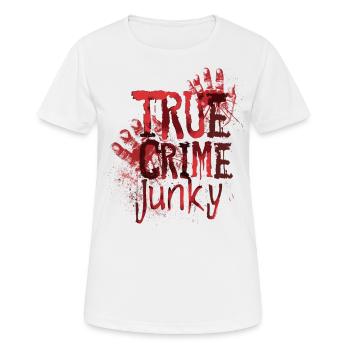 Murder Mystery Dinner joue la victime - T-shirt respirant Femme - blanc - Devant - AI Model Female 172 dark (172cm)