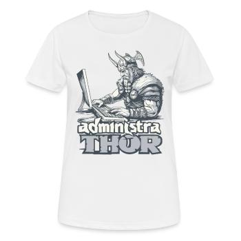 Viking Databaseadministra-thor Nerdy - Frauen T-Shirt atmungsaktiv - Weiß - Vorne - AI Model Female 172 dark (172cm)