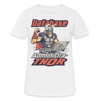 Viking Databaseadministra-thor Nerdy - Women's Breathable T-Shirt - white - Front - AI Model Female 172 dark (172cm)