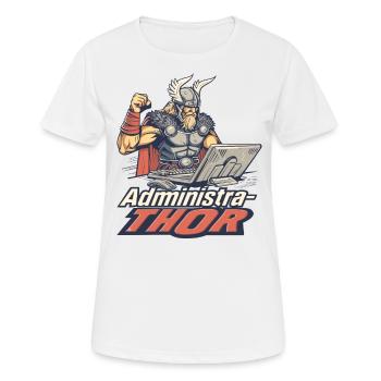 Viking Databaseadministra-thor Nerdy - Women's Breathable T-Shirt - white - Front - AI Model Female 172 dark (172cm)