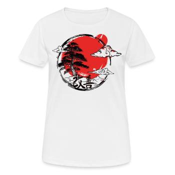 Hiragana Katakana Kaizen-methode Kaizen - Frauen T-Shirt atmungsaktiv - Weiß - Vorne - AI Model Female 172 dark (172cm)