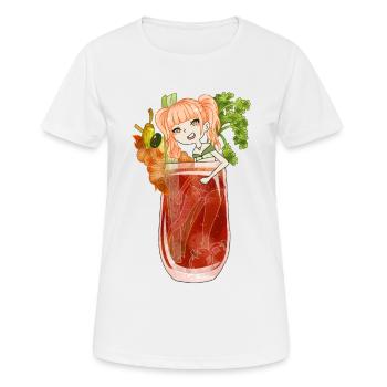 Bloody Mary Cocktail - Women's Breathable T-Shirt - white - Front - AI Model Female 172 dark (172cm)