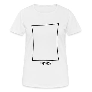 Empty square - Women's Breathable T-Shirt - white - Front - AI Model Female 172 dark (172cm)