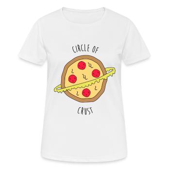Pizza Circle of Crust - Women's Breathable T-Shirt - white - Front - AI Model Female 172 dark (172cm)