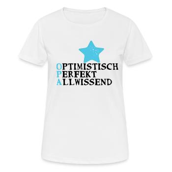 bester Opa - Frauen T-Shirt atmungsaktiv - Weiß - Vorne - AI Model Female 172 dark (172cm)