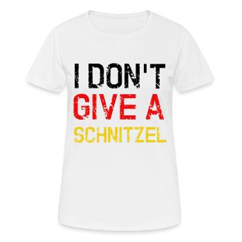 Escalopes - Allemand Allemagne Cadeau Drôle - T-shirt respirant Femme - blanc - Devant - AI Model Female 172 dark (172cm)