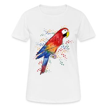 Ara perroquet - Ara perroquet - T-shirt respirant Femme - blanc - Devant - AI Model Female 172 dark (172cm)
