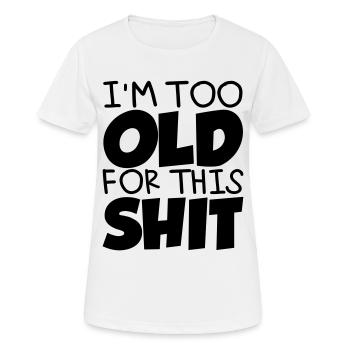 Old - Women's Breathable T-Shirt - white - Front - AI Model Female 172 dark (172cm)