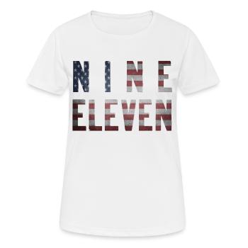 Never forget Nine Eleven, 9/11, 11. September 2001 - Frauen T-Shirt atmungsaktiv - Weiß - Vorne - AI Model Female 172 dark (172cm)