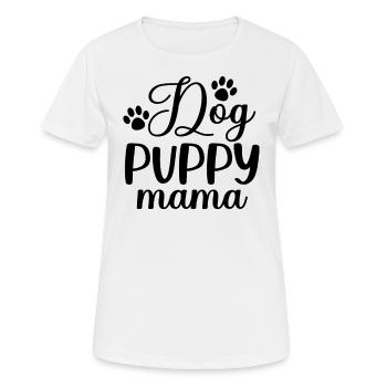 Puppy Mom - Women's Breathable T-Shirt - white - Front - AI Model Female 172 dark (172cm)