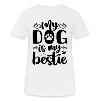Mon chien est mon meilleur ami - T-shirt respirant Femme - blanc - Devant - AI Model Female 172 dark (172cm)