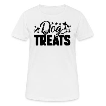 Dog Treats - Women's Breathable T-Shirt - white - Front - AI Model Female 172 dark (172cm)