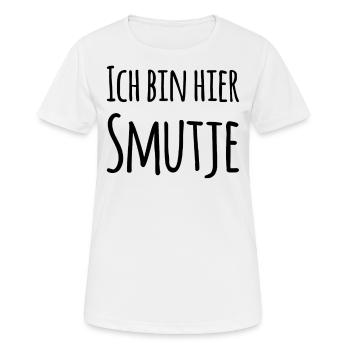 I'm here Smutje - Women's Breathable T-Shirt - white - Front - AI Model Female 172 dark (172cm)
