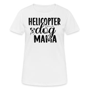 Helicopter dog mom - Women's Breathable T-Shirt - white - Front - AI Model Female 172 dark (172cm)