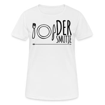 Der Smutje - Frauen T-Shirt atmungsaktiv - Weiß - Vorne - AI Model Female 172 dark (172cm)