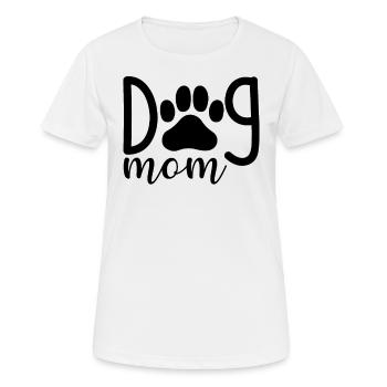 Dog mom - Women's Breathable T-Shirt - white - Front - AI Model Female 172 dark (172cm)