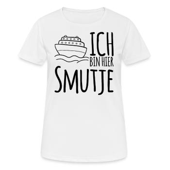 Ich bin hier Smutje - Frauen T-Shirt atmungsaktiv - Weiß - Vorne - AI Model Female 172 dark (172cm)