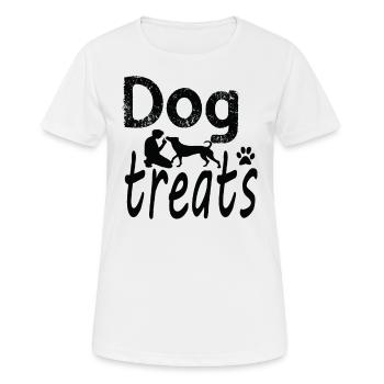 Dog Treats - Women's Breathable T-Shirt - white - Front - AI Model Female 172 dark (172cm)