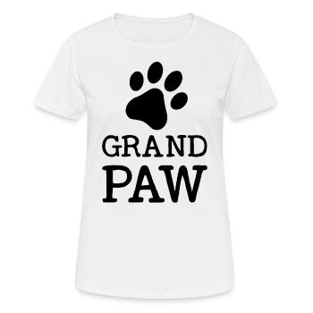 Grande patte - T-shirt respirant Femme - blanc - Devant - AI Model Female 172 dark (172cm)