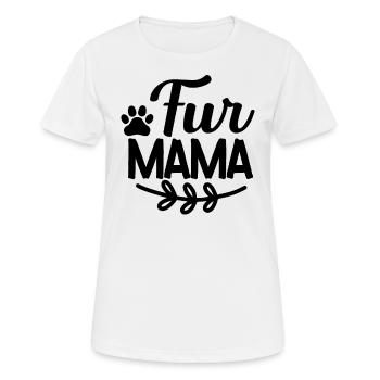 Fur Mom - Women's Breathable T-Shirt - white - Front - AI Model Female 172 dark (172cm)