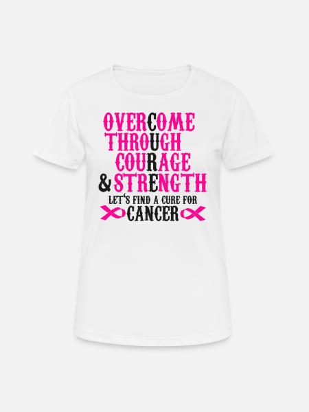 Breast Cancer Awareness - Women's Breathable T-Shirt - white