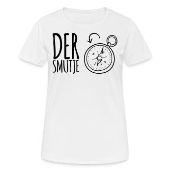 Der Smutje - Frauen T-Shirt atmungsaktiv - Weiß - Vorne - AI Model Female 172 dark (172cm)