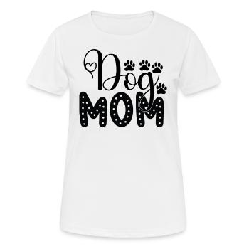 Dog mom - Women's Breathable T-Shirt - white - Front - AI Model Female 172 dark (172cm)