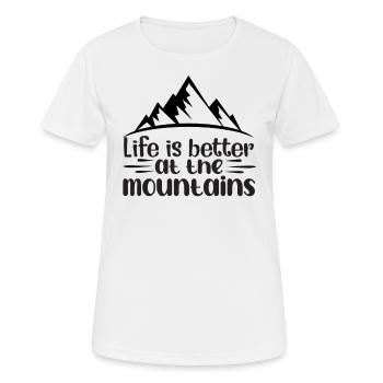 Abenteuer warten auf dich - Frauen T-Shirt atmungsaktiv - Weiß - Vorne - AI Model Female 172 dark (172cm)