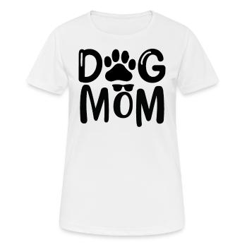 Dog mom - Women's Breathable T-Shirt - white - Front - AI Model Female 172 dark (172cm)