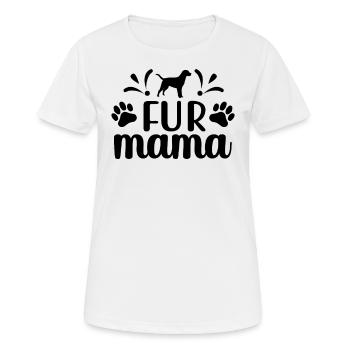 Fur Mom - Women's Breathable T-Shirt - white - Front - AI Model Female 172 dark (172cm)