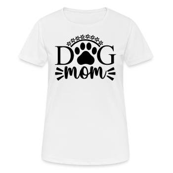 Dog mom - Women's Breathable T-Shirt - white - Front - AI Model Female 172 dark (172cm)