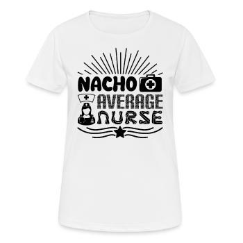 Nacho Infirmière moyenne - T-shirt respirant Femme - blanc - Devant - AI Model Female 172 dark (172cm)