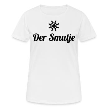 The Smutje - Cook Sailing Motivation Team - Women's Breathable T-Shirt - white - Front - AI Model Female 172 dark (172cm)