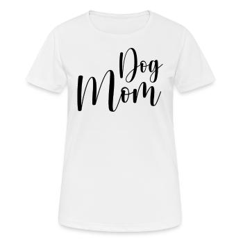 Dog mom - Women's Breathable T-Shirt - white - Front - AI Model Female 172 dark (172cm)